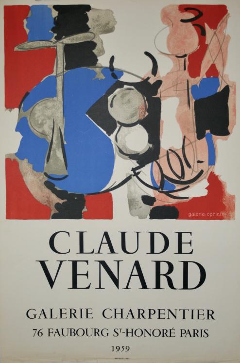 Claude VENARD - Affiche originale - Galerie Charpentier 1959
