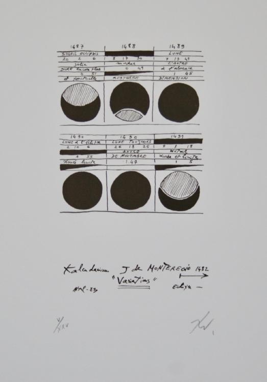 Richard TEXIER - Estampe originale - Lithographie - Variatious