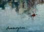 Marcel CRAMOYSAN - Peinture originale - Huile - Le port d'Honfleur