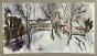 Janie Michels - Peinture originale - Gouache - Normandie en hiver 4