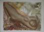 Michel BEZ - Estampe originale - Lithographie - Femme nue allongée