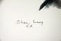 Shan MERRY - Estampe originale - Lithographie - Profil de jeune femme