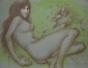 Iwami FURUSAWA - Estampe originale - Lithographie - Femme nue 3